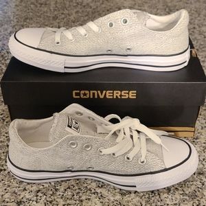 Converse gray and white